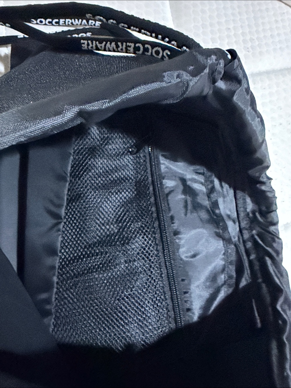 Soccerware Black Drawstring Backpack - - Picture 6 of 6